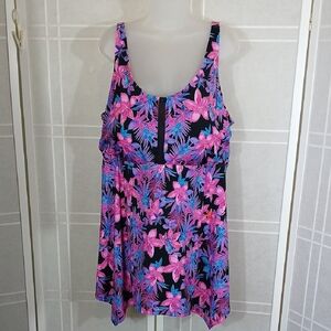 Flowered Print Tankini